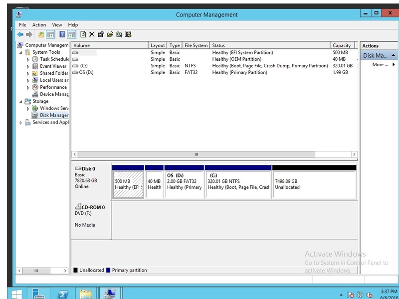 Dell R730 / WinSvr 2012r2 Initial Partition & OS Install Best Practices